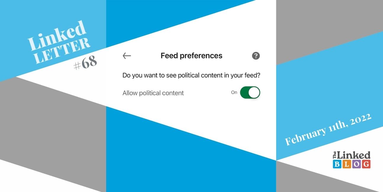 The LinkedBlog | LinkedLetter 68 Cover Photo