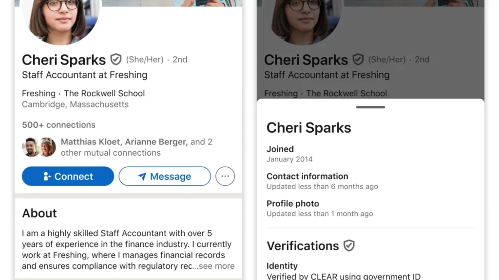 How to verify a LinkedIn profile