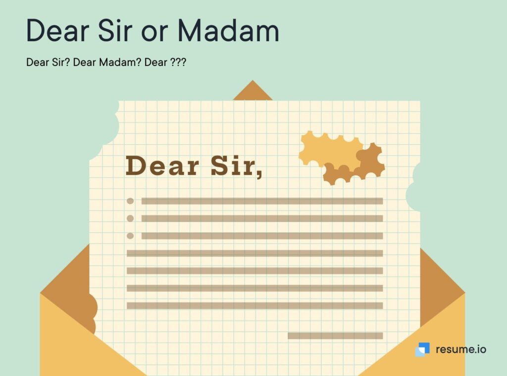 Dear Sir or Madam on LinkedIn